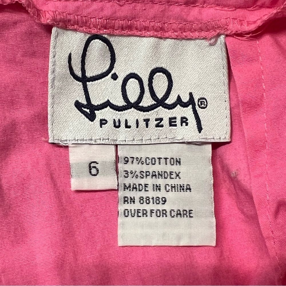 Vtg Lilly Pulitzer Womens Golf Skort Sz 8 Embroidered Golf Shoe Preppy Resort - Picture 7 of 8